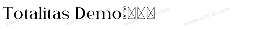 Totalitas Demo字体转换